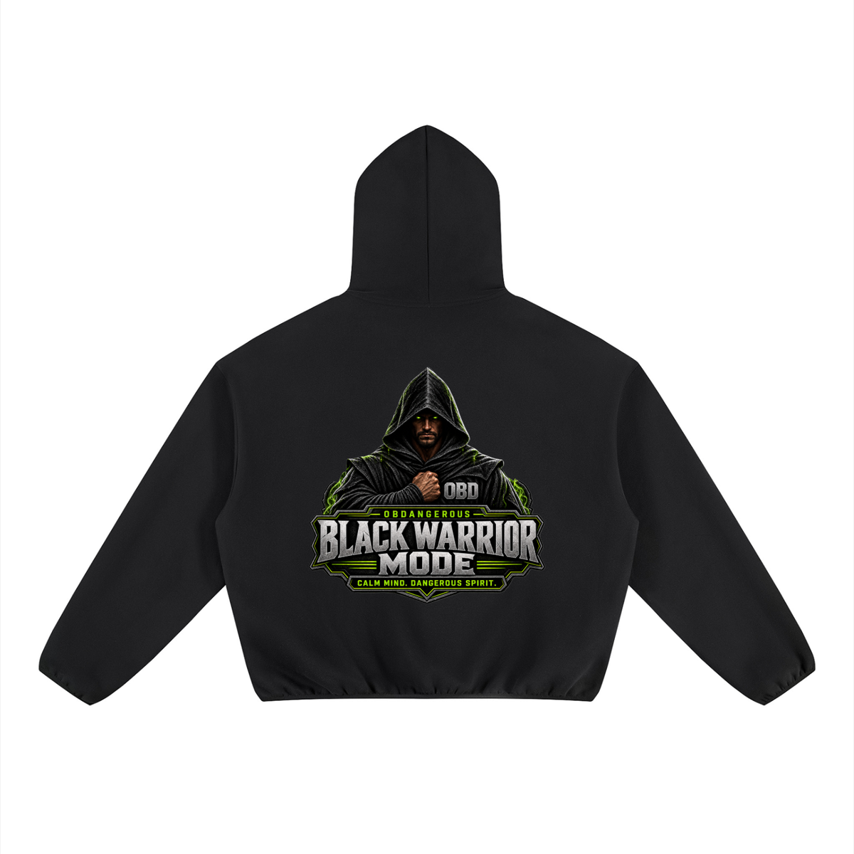 Black Sigma Black Warrior Boxy Fleece Hoodie
