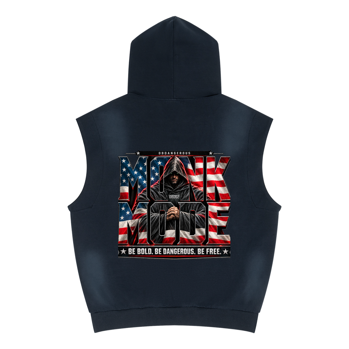 Monk Mode 1962 Vintage Wash Sleeveless Hoodie