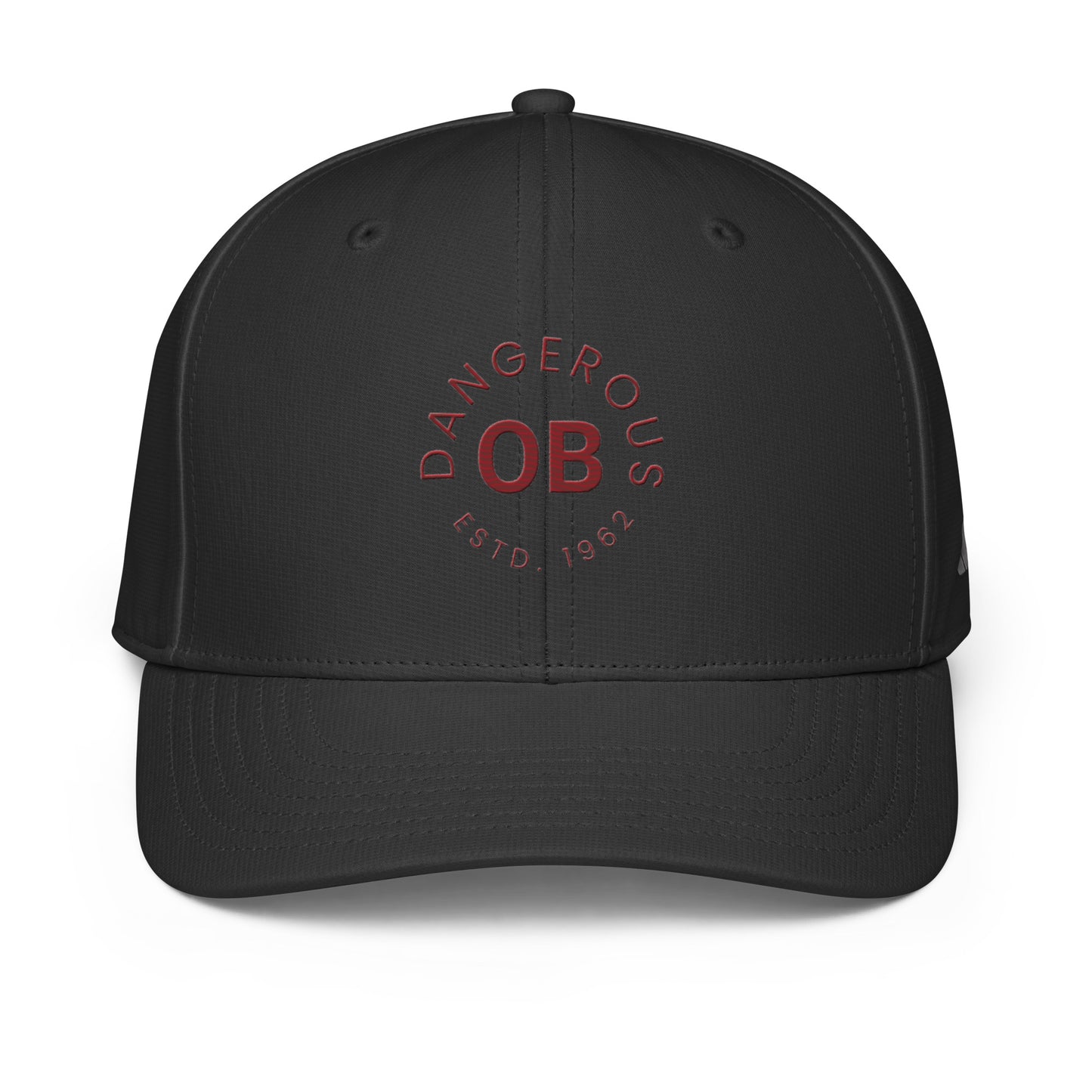 OBDangerous designed red and black adidas performance cap