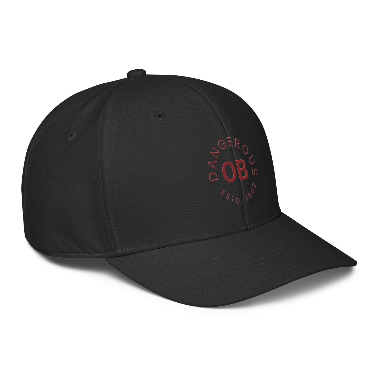 OBDangerous designed red and black adidas performance cap