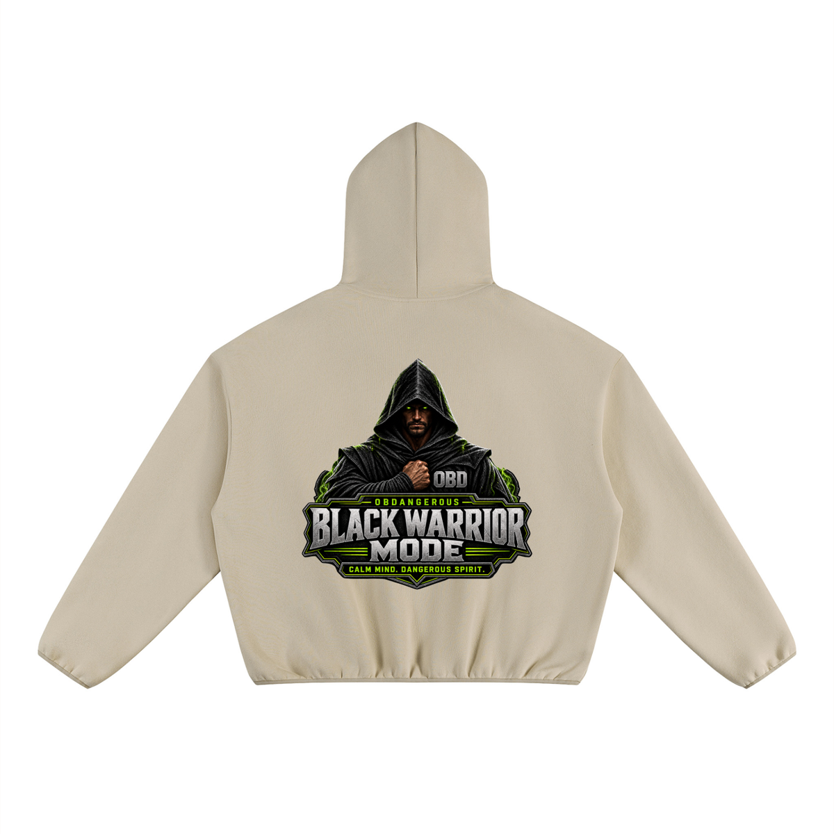 Black Sigma Black Warrior Boxy Fleece Hoodie