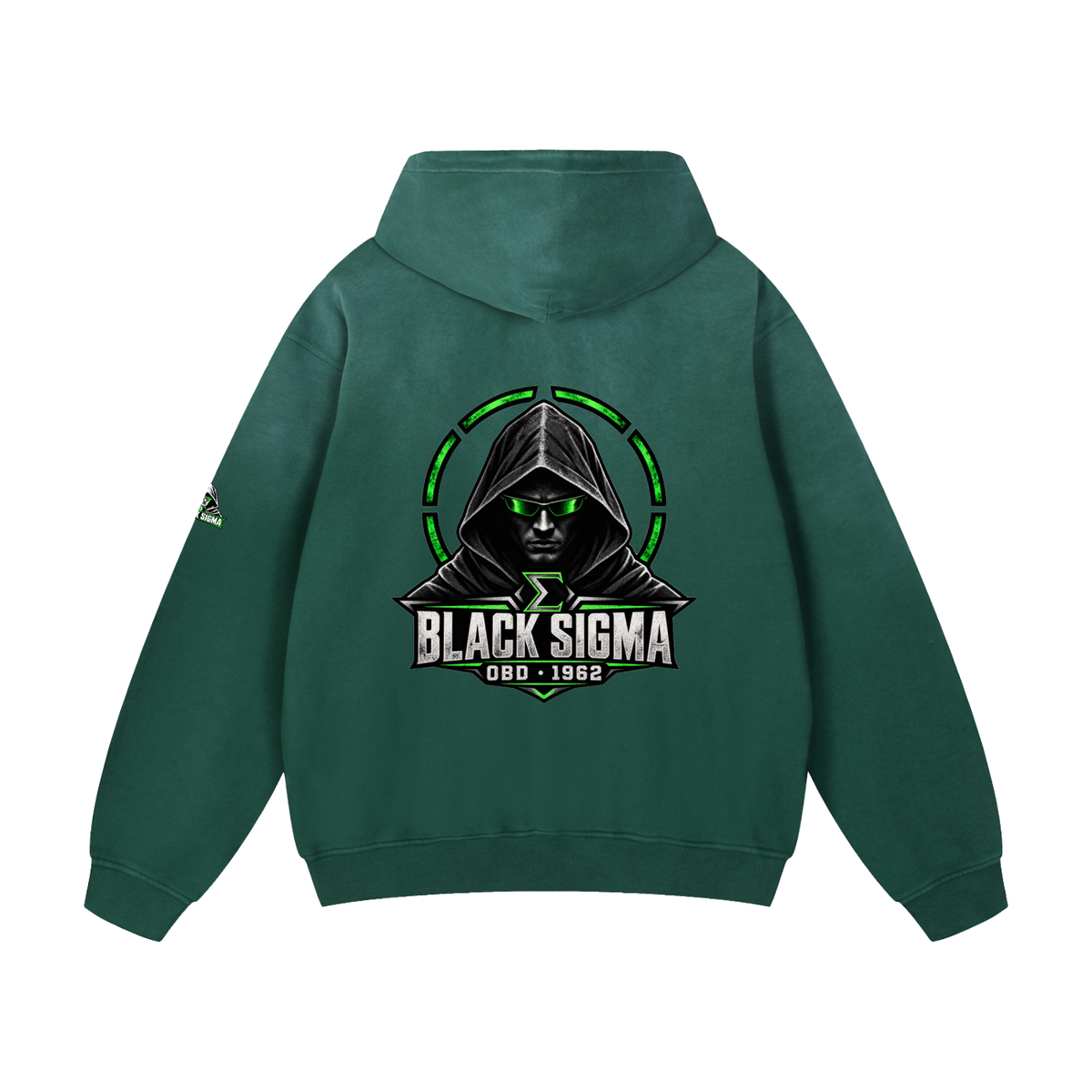 Black Sigma OBD 1962 Sunfade Oversized Hoodie