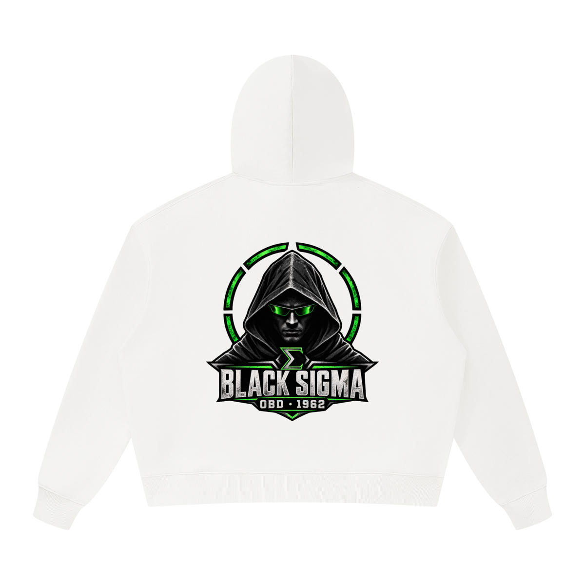 Black Sigma OBD 1962 Oversized Heavyweight Hoodie