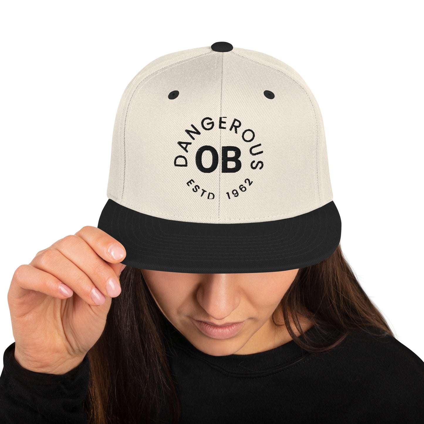 OBDanger Designed black on black Snapback Hat