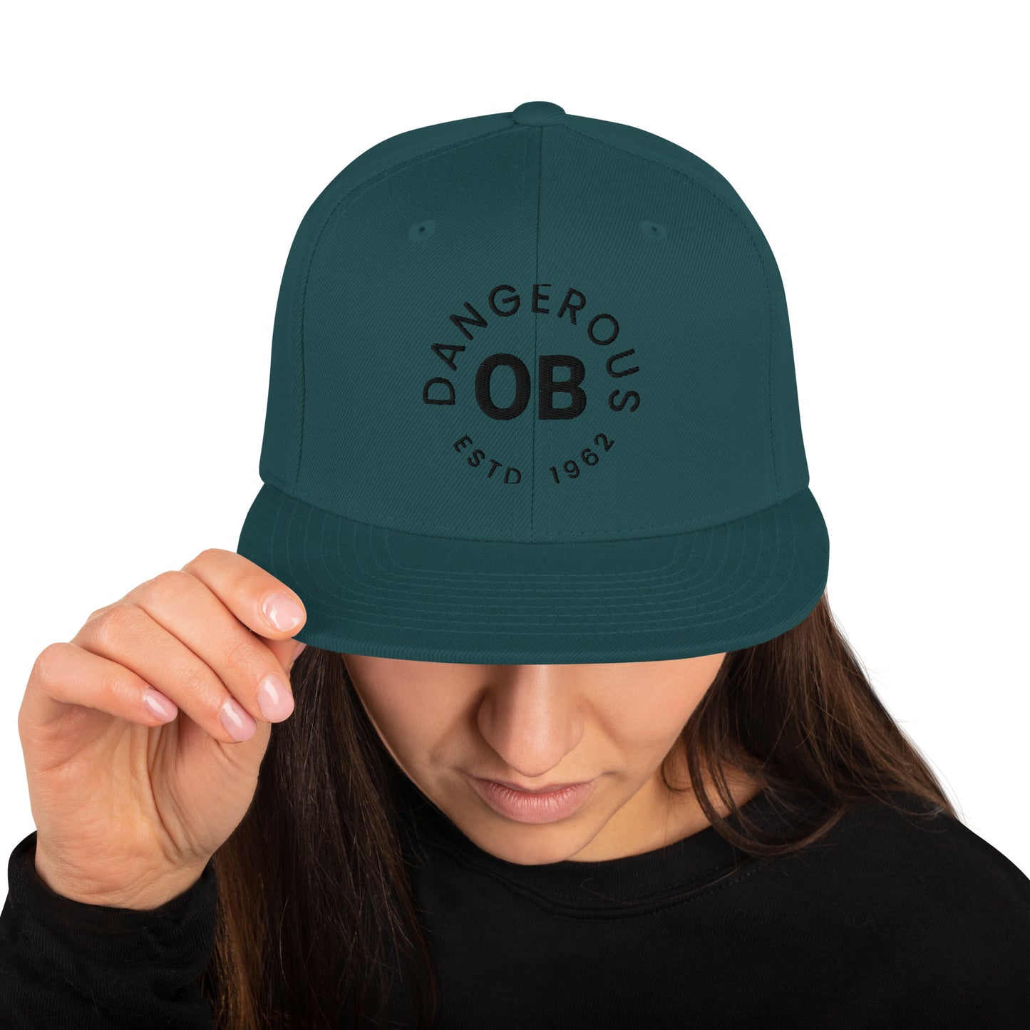 OBDanger Designed black on black Snapback Hat