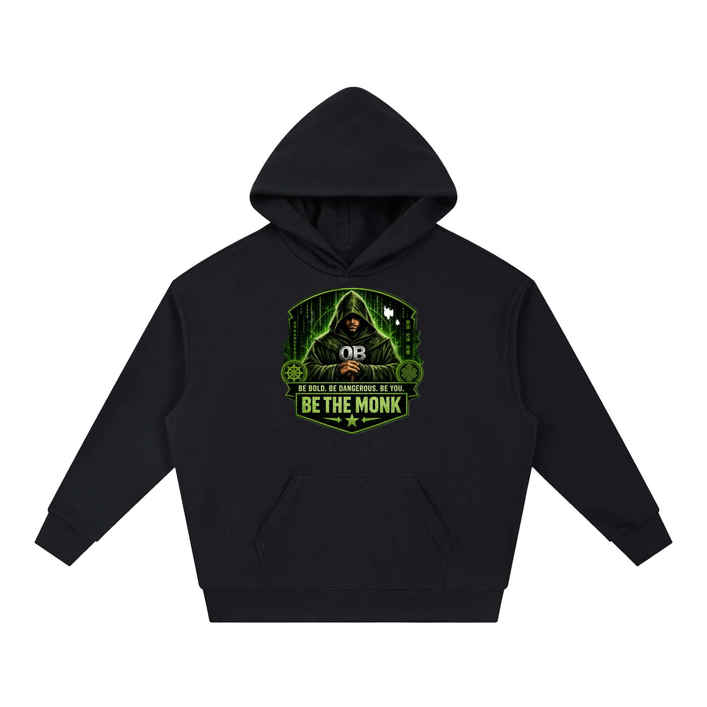 OBD Be The Monk Essential Boxy Heavyweight Drop-Shoulder Hoodie