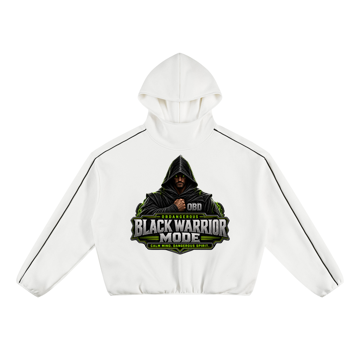 Black Sigma Black Warrior Boxy Fleece Hoodie