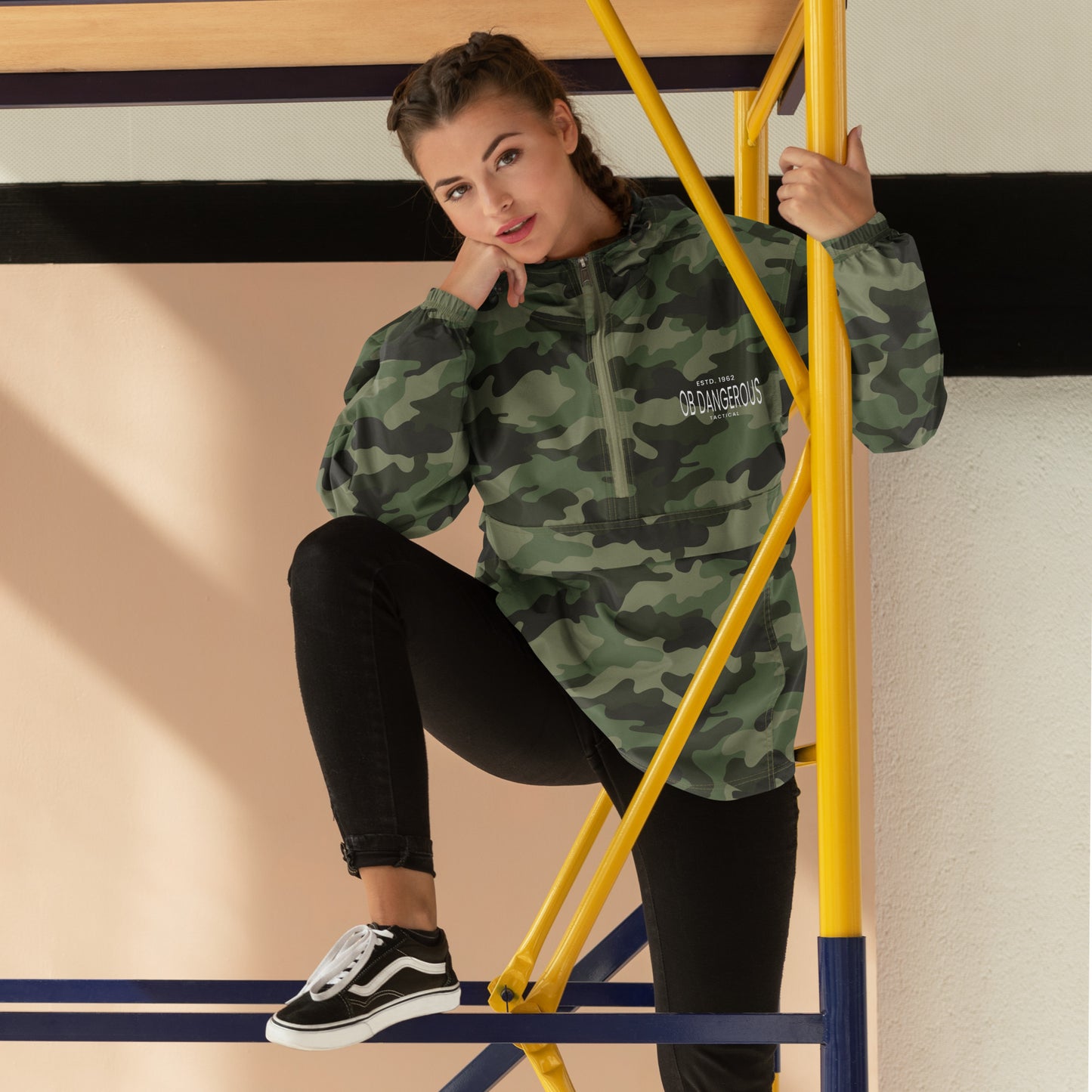 OBDangerous Tactical Embroidered Champion Packable Jacket