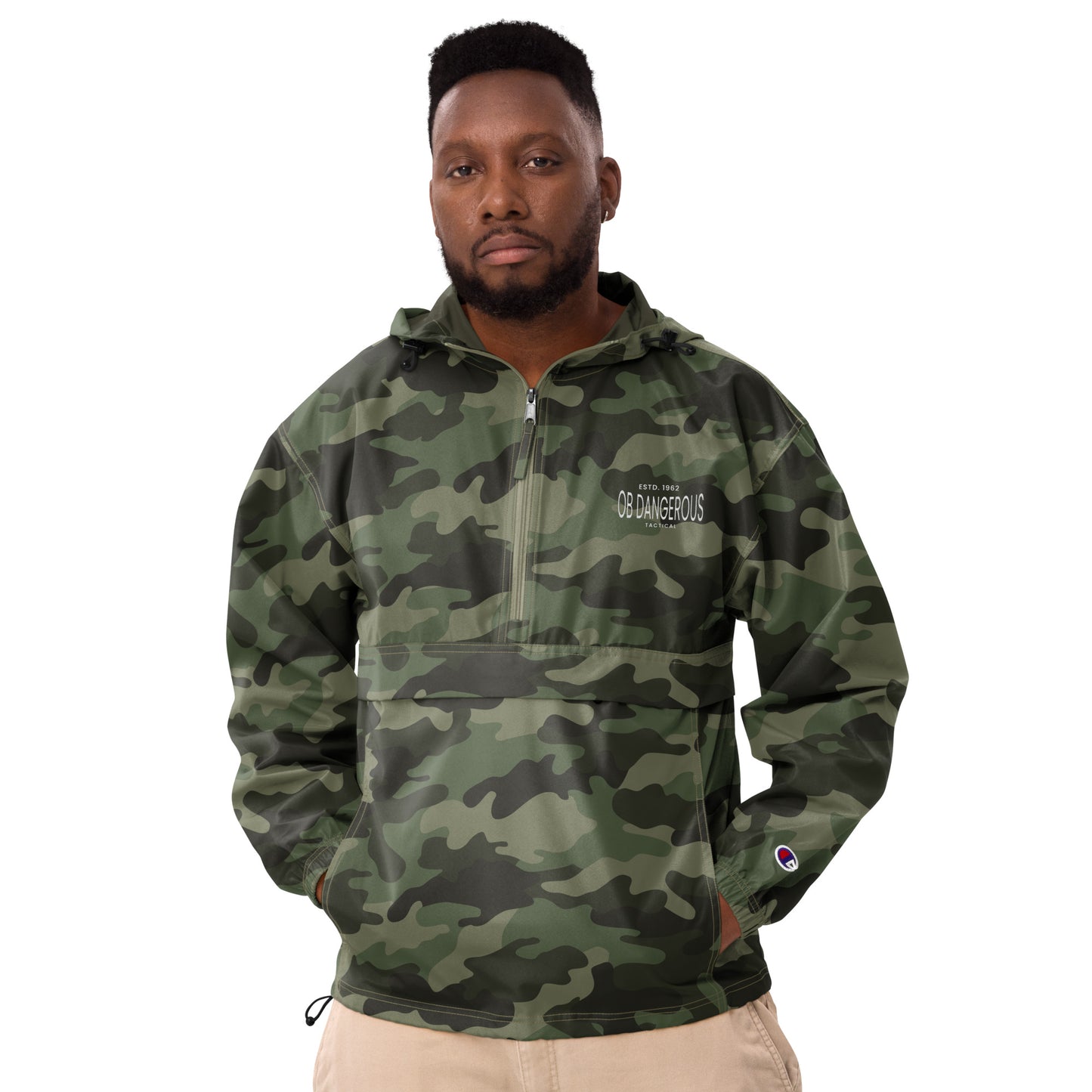 OBDangerous Tactical Embroidered Champion Packable Jacket