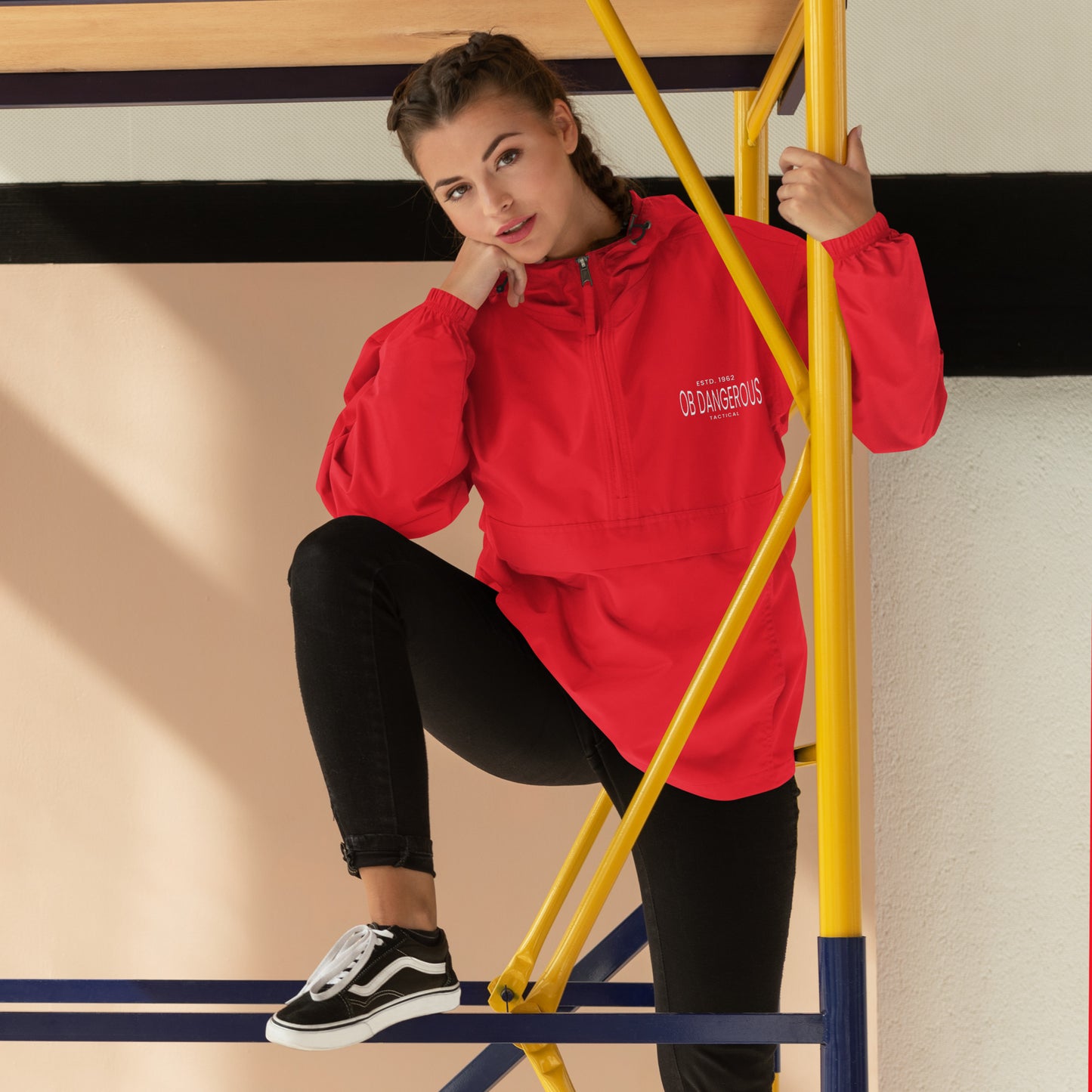 OBDangerous Tactical Embroidered Champion Packable Jacket
