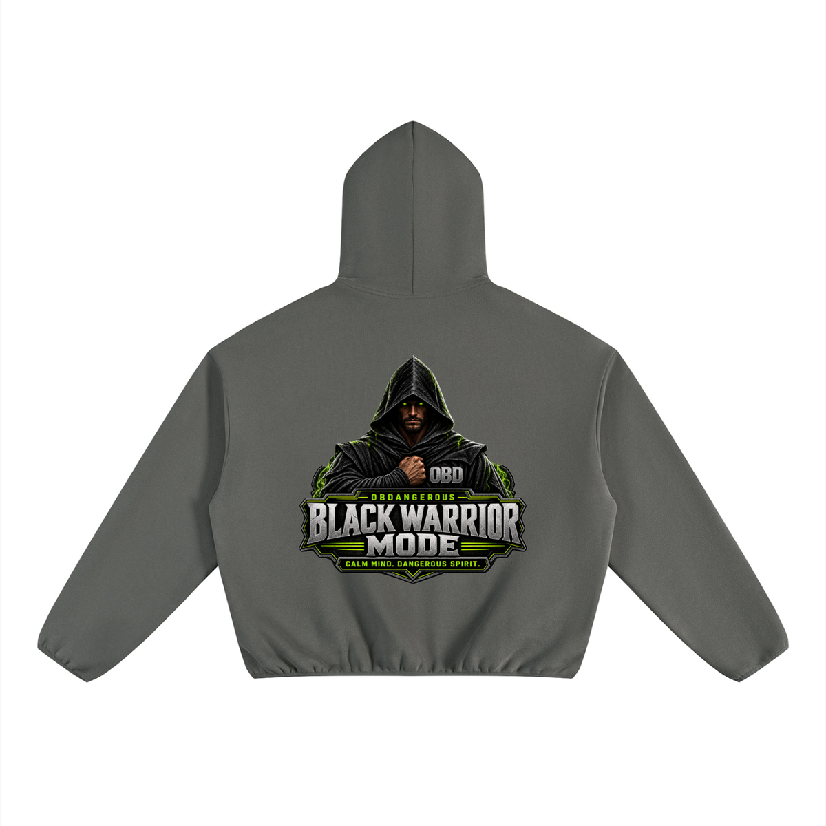 Black Sigma Black Warrior Boxy Fleece Hoodie