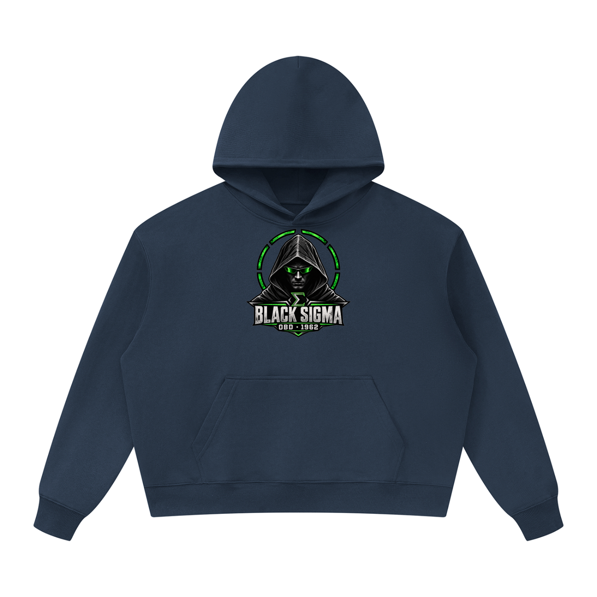 Black Sigma OBD 1962 Oversized Heavyweight Hoodie