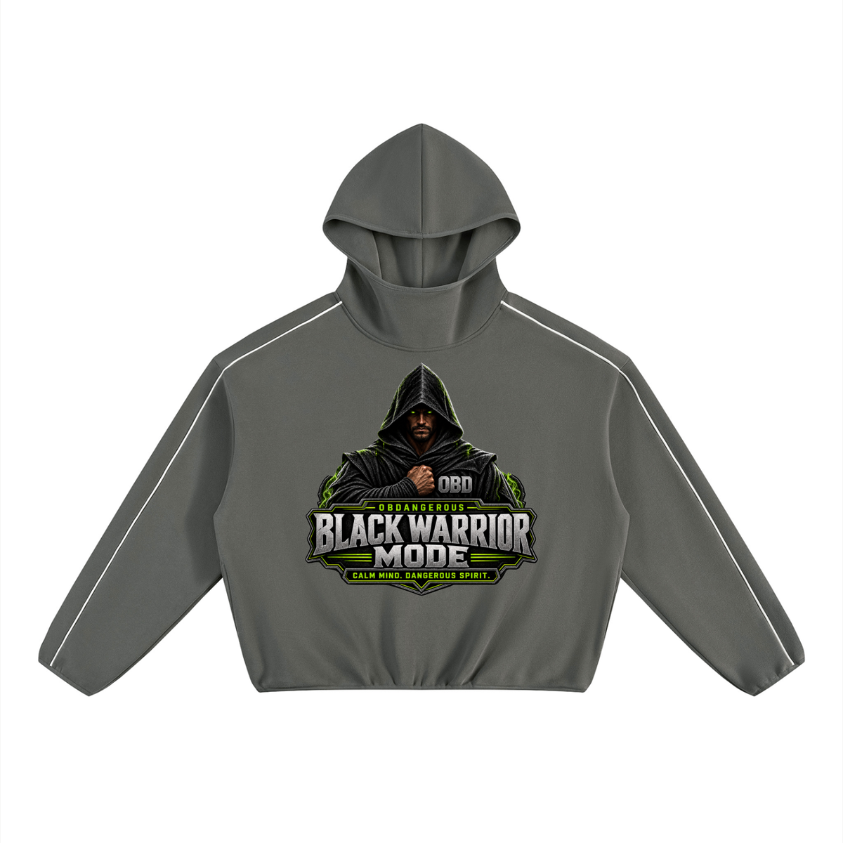 Black Sigma Black Warrior Boxy Fleece Hoodie