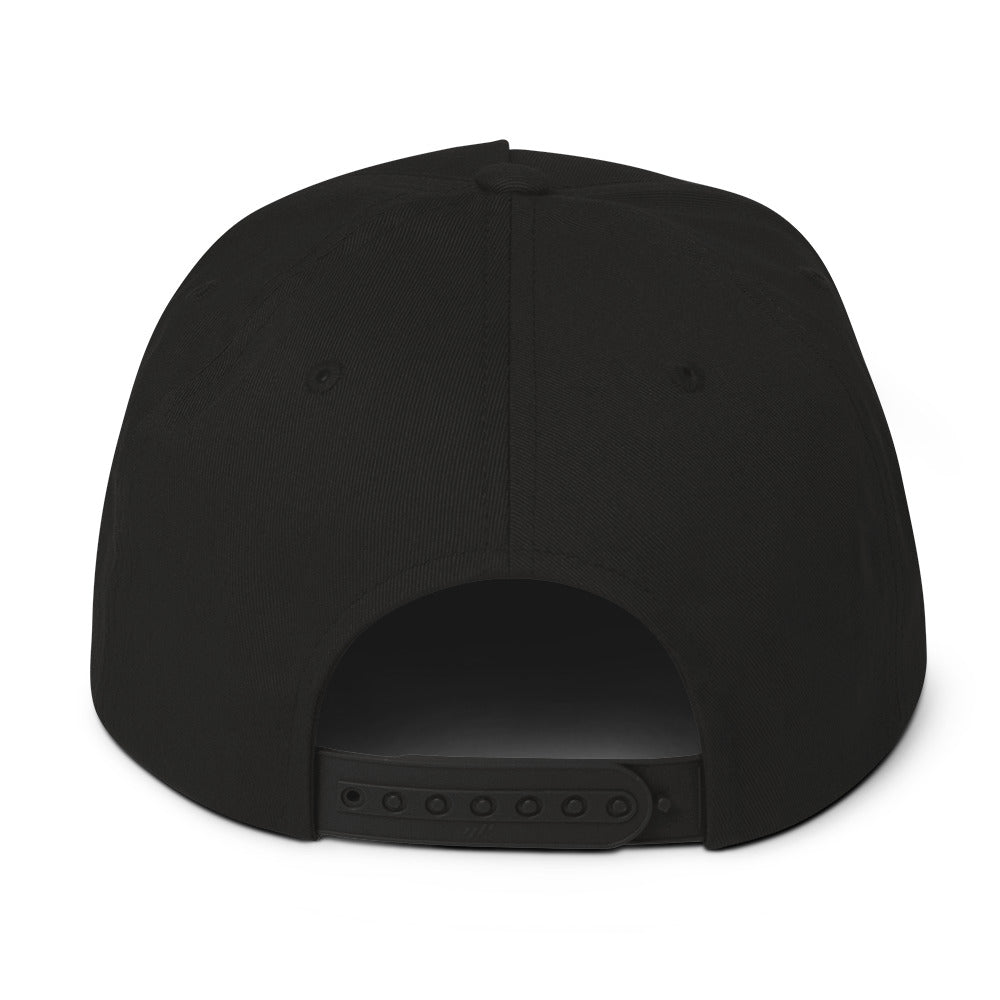 OBDangerous Green Wolf Logo Flat Bill Cap