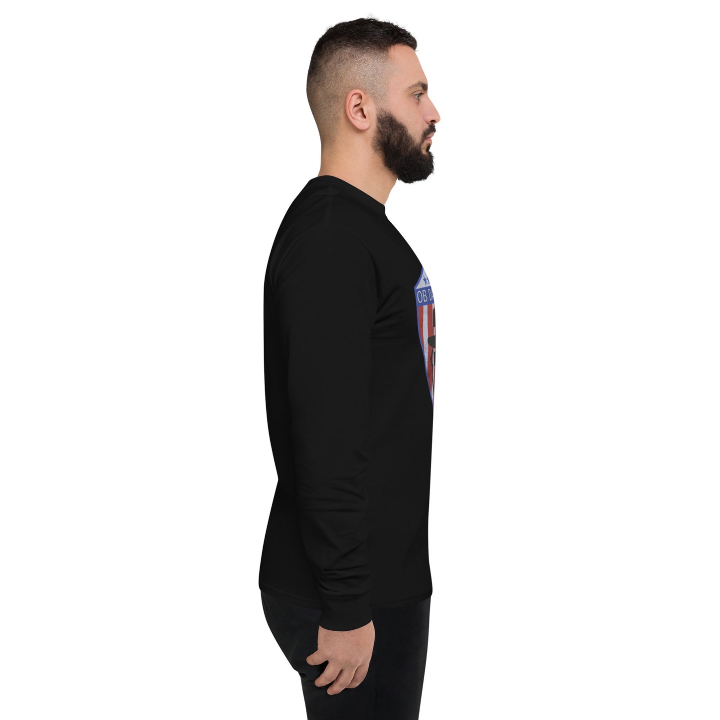 OBDangerous designed RWB logo black Men's Champion Long Sleeve Shirt