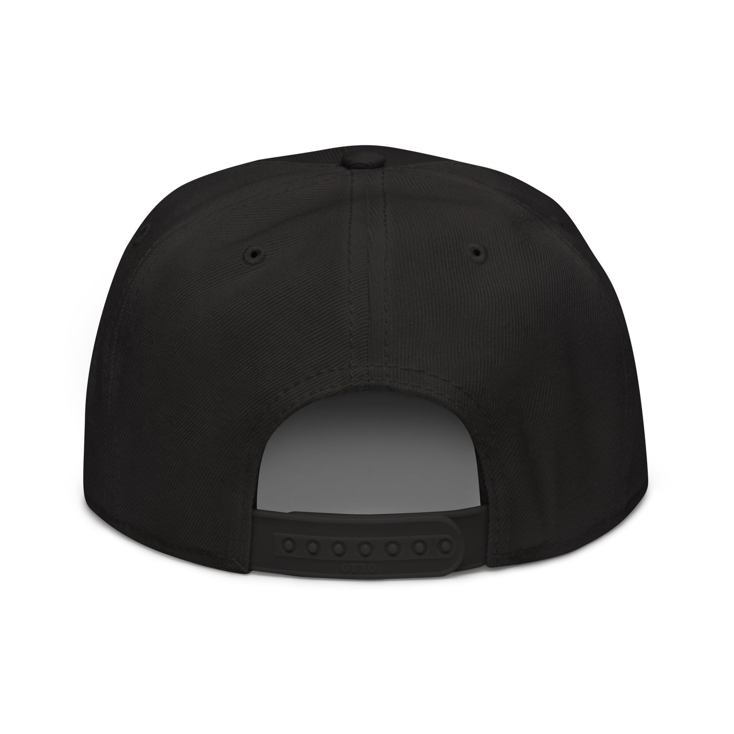 Black OB DANGEROUS Be The Monk OBDangerous snapback hat with embroidered design, suitable for gym, streetwear, and casual style.