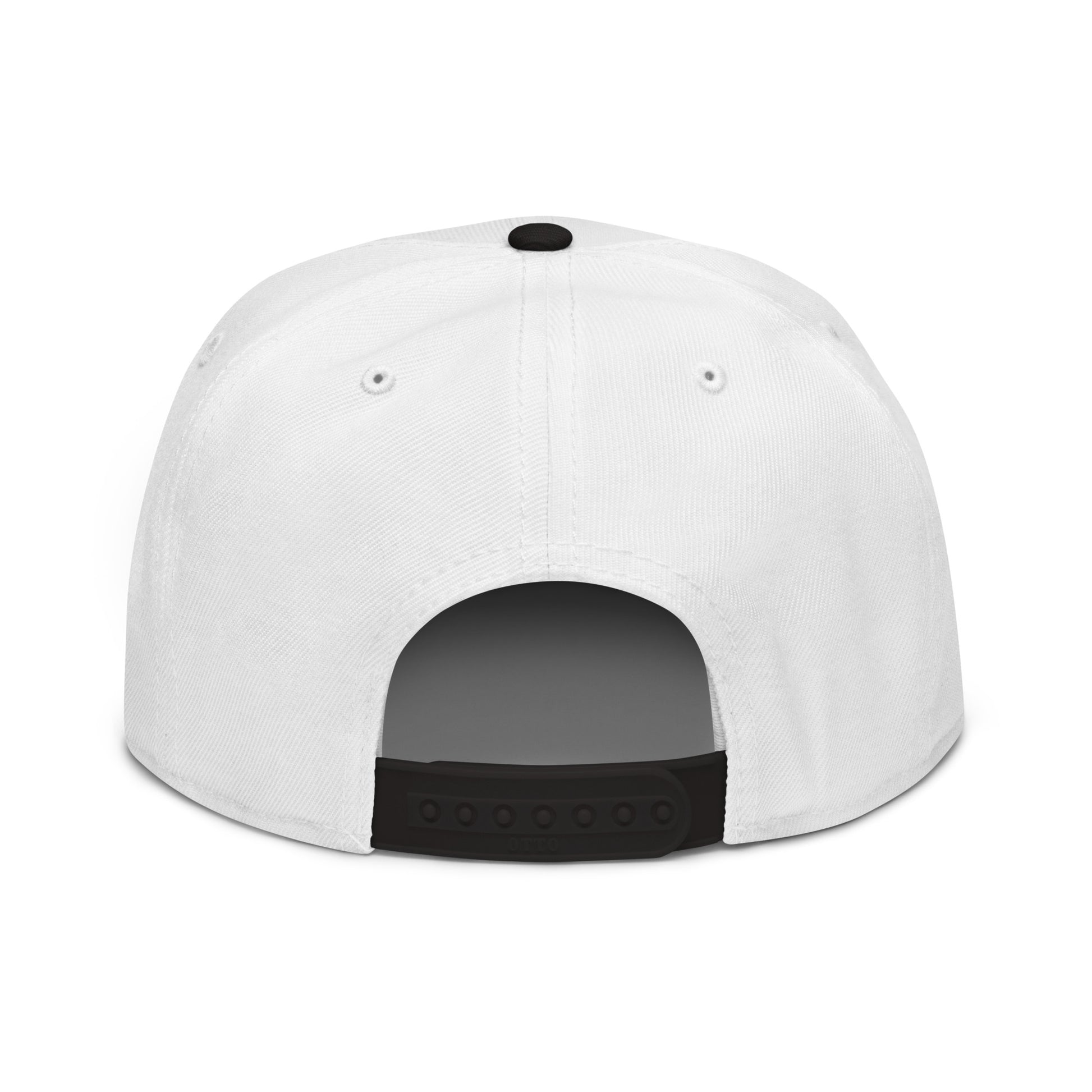 Black and white embroidered Tactical Fitness Division Shield snapback hat by OB DANGEROUS, featuring a bold embroidered logo on the front.