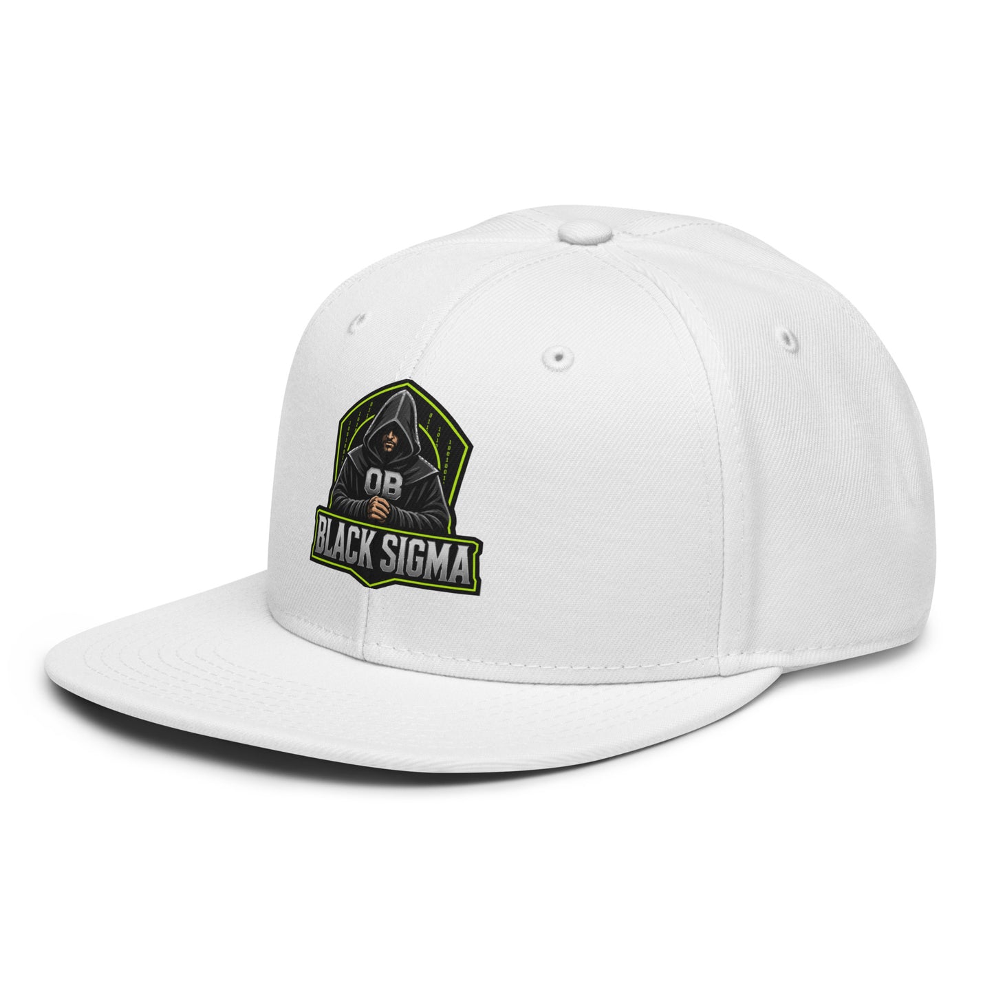 Black Sigma OBD Dangerous embroidery snapback hat featuring a white front design, suited for gym and street style.