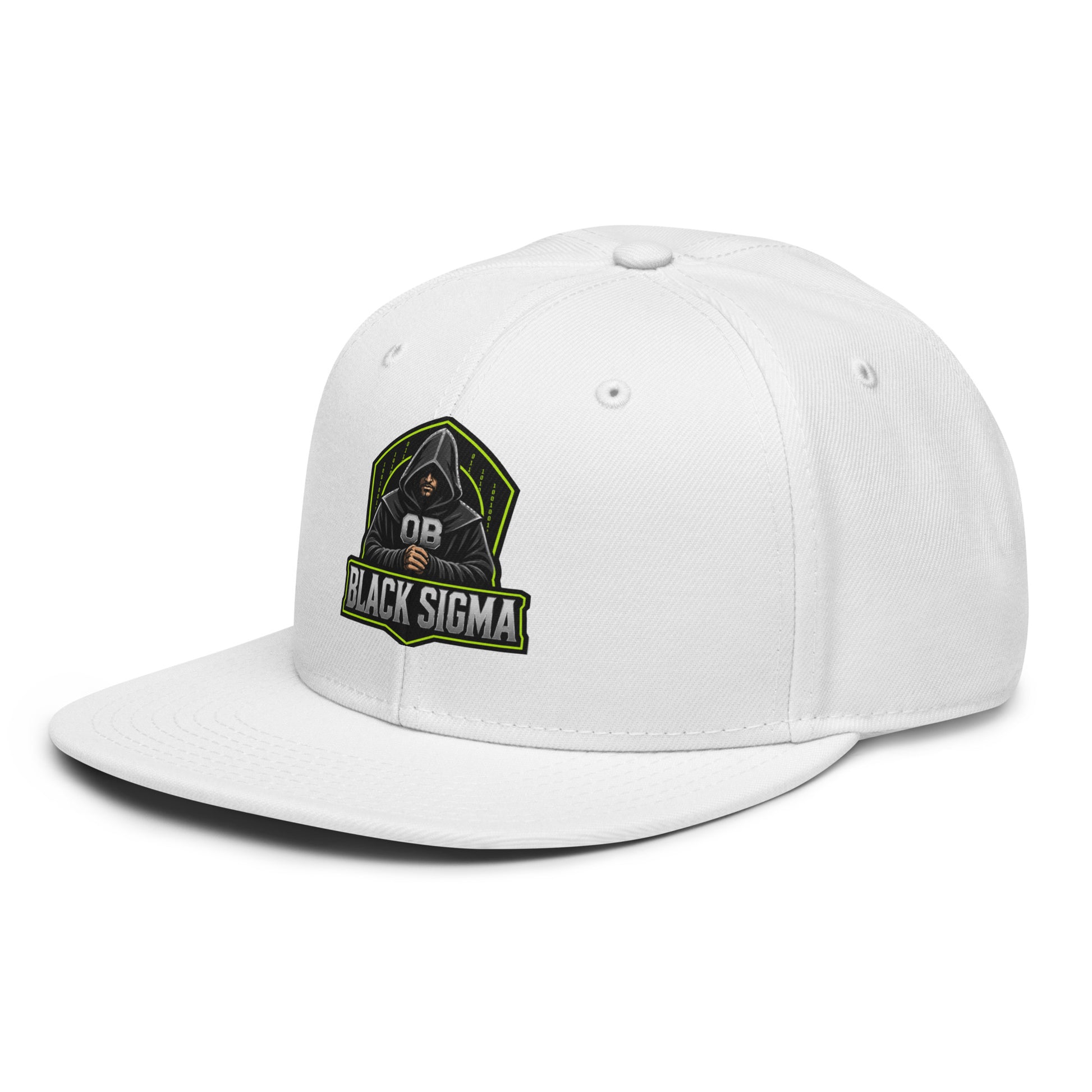 Black Sigma OBD Dangerous embroidery snapback hat featuring a white front design, suited for gym and street style.