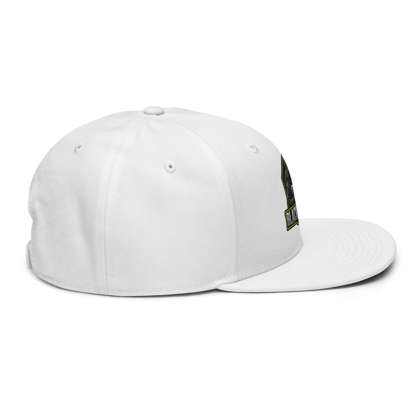 Black Sigma OBD Dangerous embroidered snapback hat with white front design, worn sideways, for gym and street style.