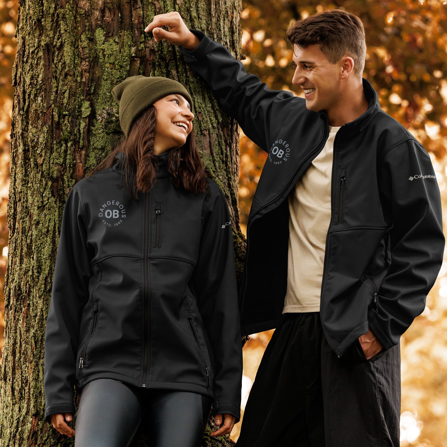 OBDangerous Designed Original Logo Columbia soft shell jacket