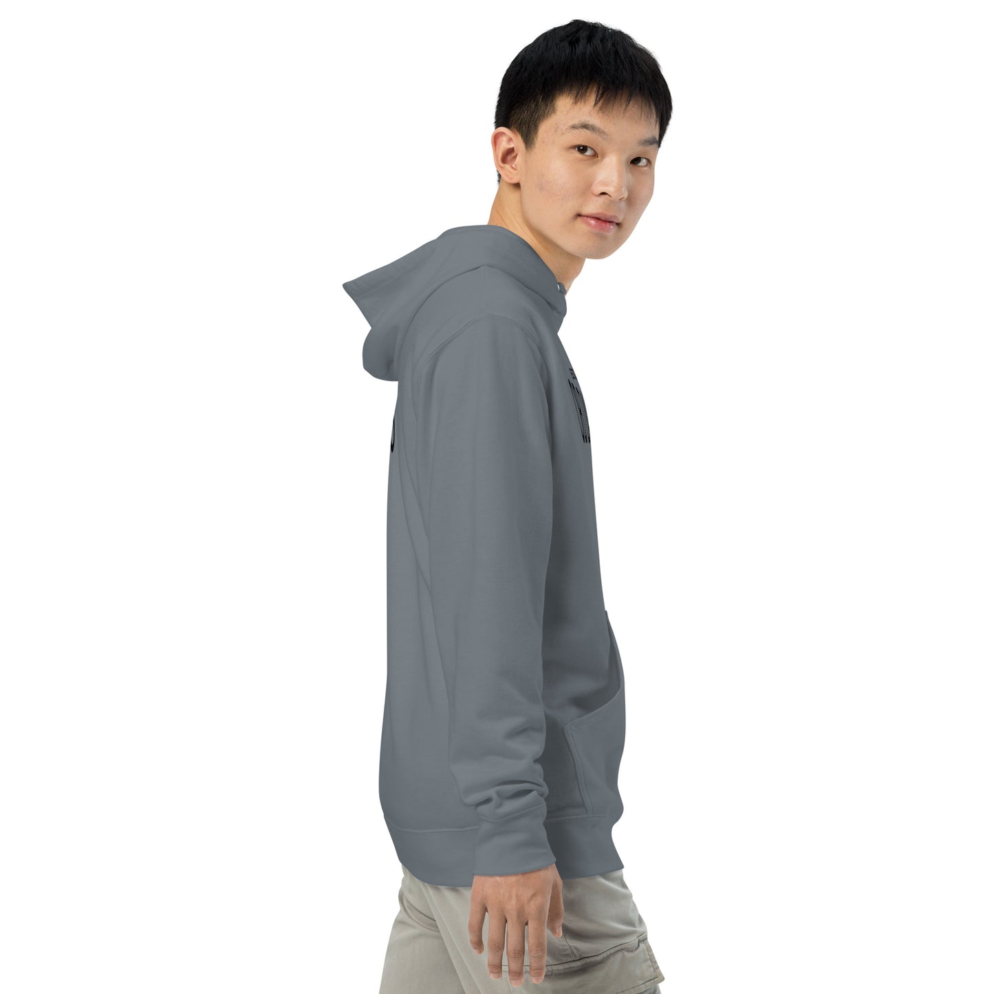 Unisex storm blue OBDangerous tactical midweight hoodie featuring a versatile design for gym, street, and casual wear.
