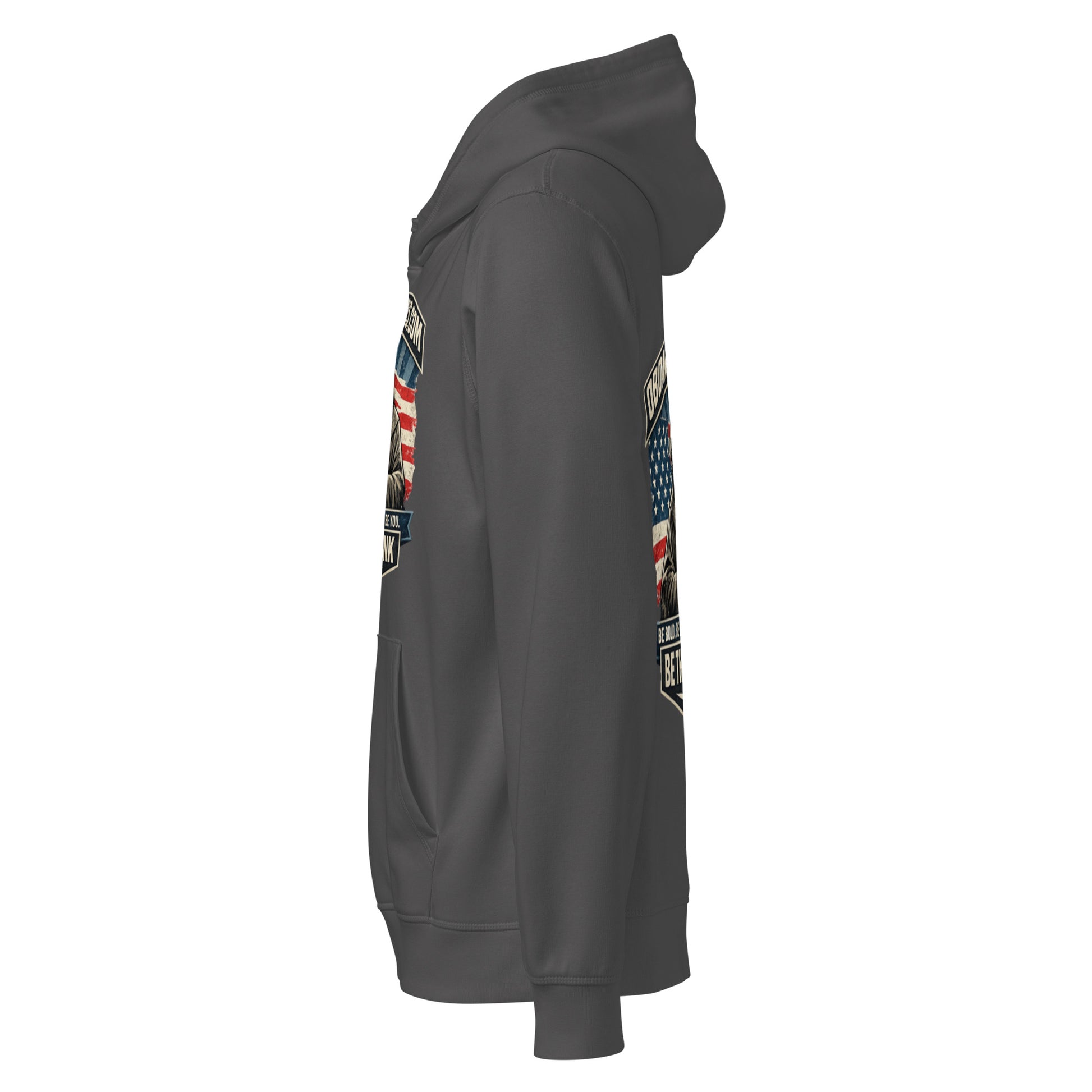 Unisex organic mid-weight hoodie from Be The Monk, in anthracite, featuring a casual fit and streetwear style.