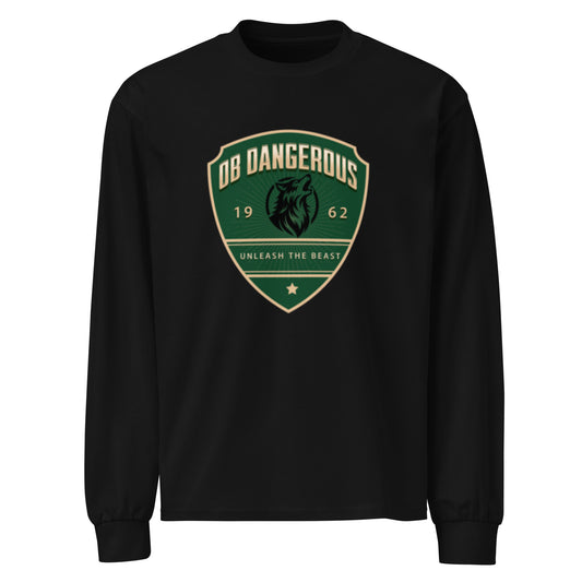 OBDangerous Designed Origianl Black Logo Premium heavyweight long sleeve shirt