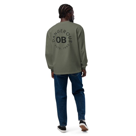 OBDangerous Designed Olive Premium heavyweight long sleeve shirt