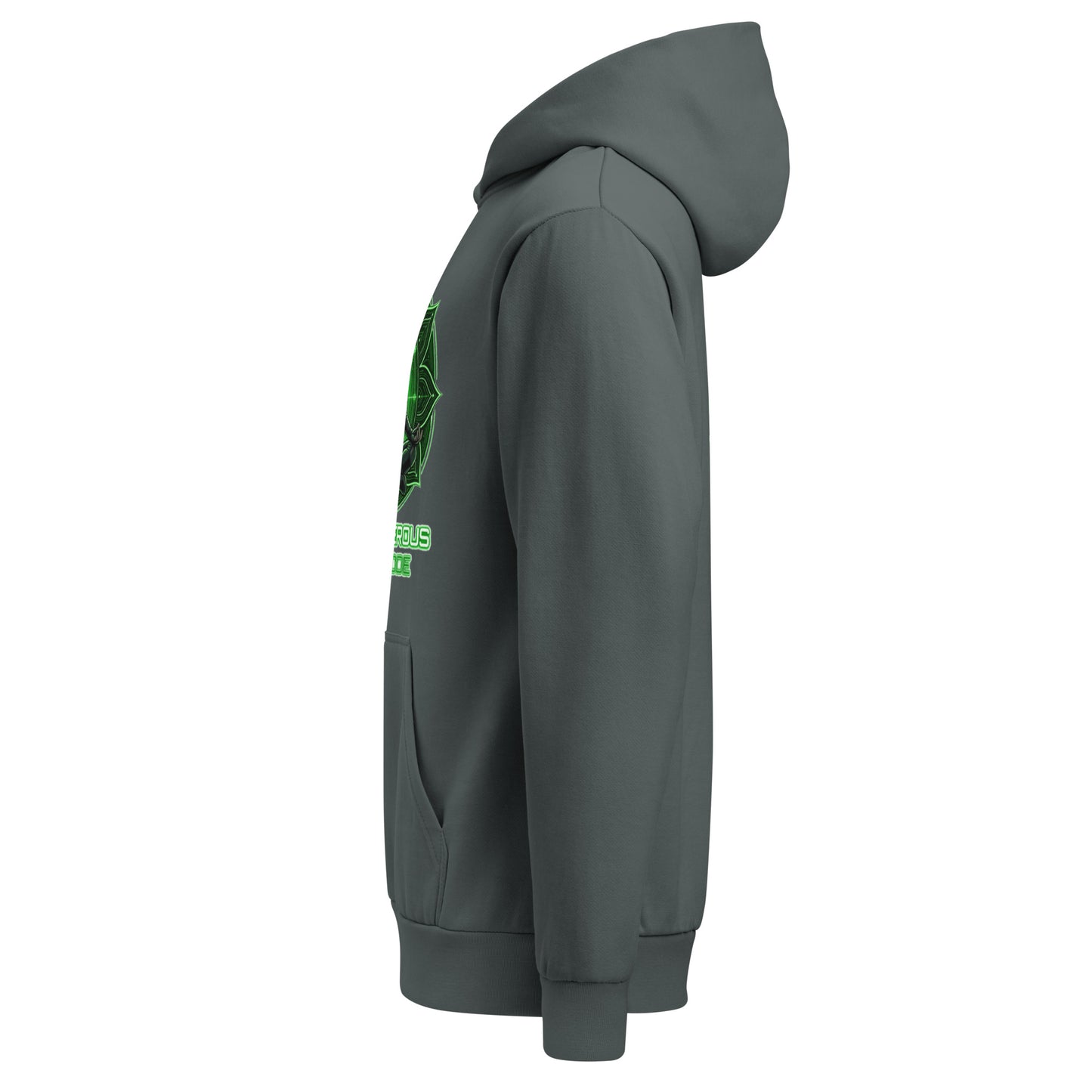 Unisex OBD Tao Urban garment-dyed hoodie in midnight navy, with a relaxed fit and visible front pouch pocket.