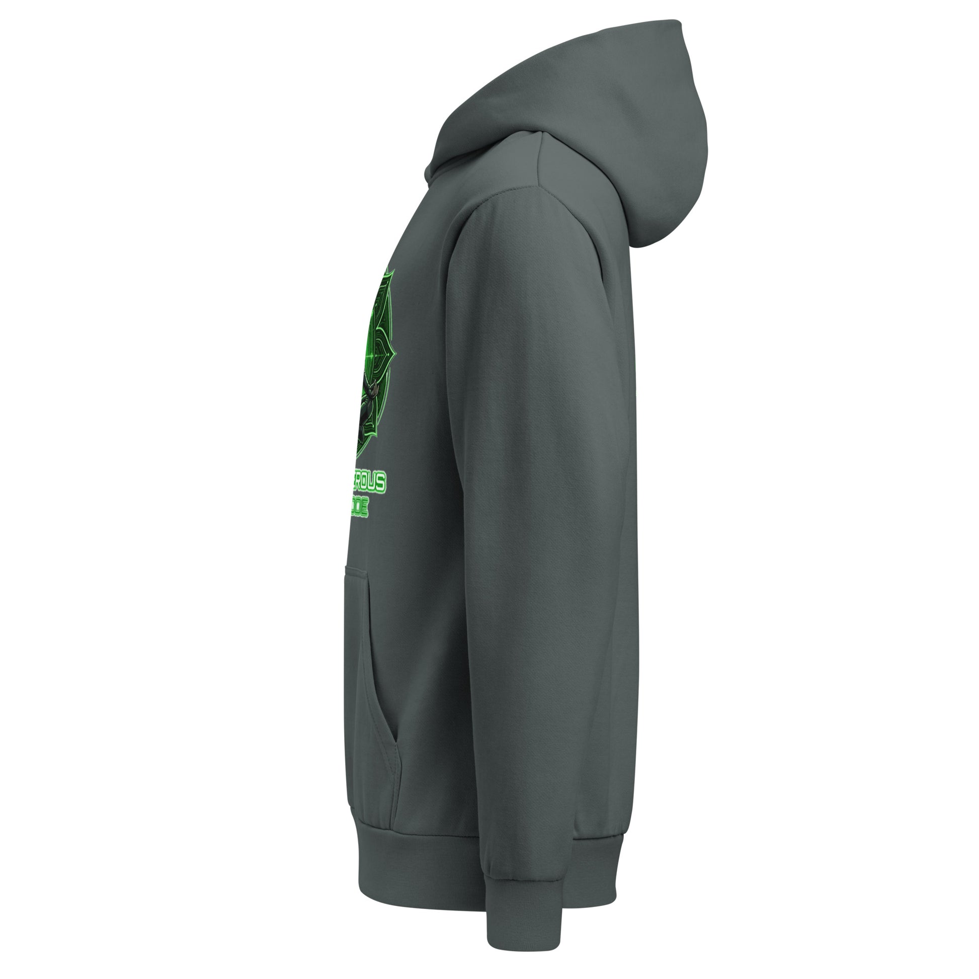 Unisex OBD Tao Urban garment-dyed hoodie in midnight navy, with a relaxed fit and visible front pouch pocket.