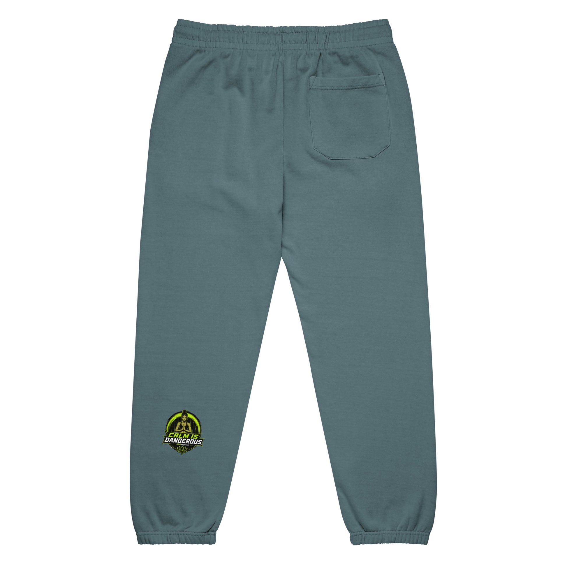 Unisex pebble blue Urban sweatpants by OB DANGEROUS with relaxed fit, back pocket, ideal for gym, street, and casual wear.