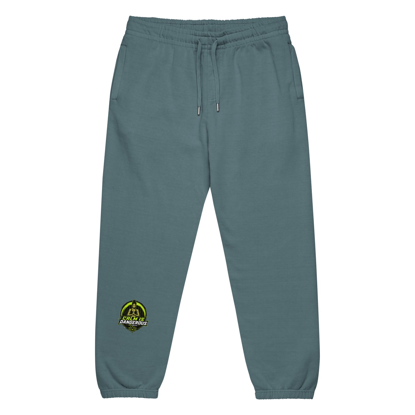 Unisex pebble blue urban sweatpants by OB DANGEROUS, designed for gym and street, featuring a relaxed fit and casual style.