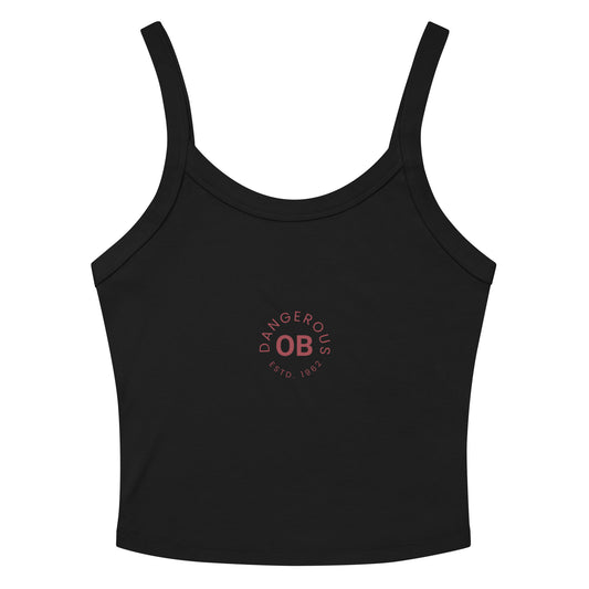 OBDangerous designed Women’s Original Logo micro-rib tank top